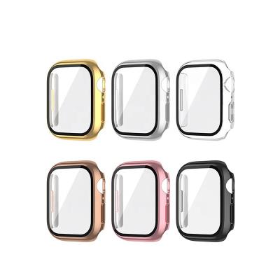 China Watch Shockproof Accessories Tempered Film Hard Case For Apple Watch Series 7 8 Protective Case 38mm 41mm 45mm 40mm 44mm 42mm Bumper for sale