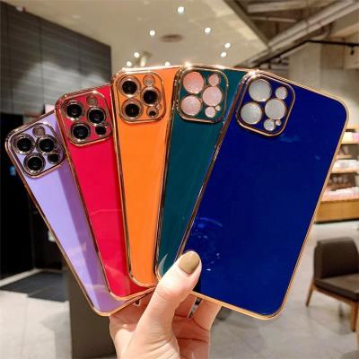 China Hot Selling Luxury Anti-fall Mobile Phone Accessories Phone Case Phone Plating Cover For iPhone 12 Case for sale