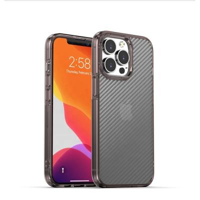 China Luxury Shockproof Acrylic TPU Matte Carbon Fiber Texture Case For iPhone 13 13 pro 11 12 8 plus XR max cell phone cases for sale