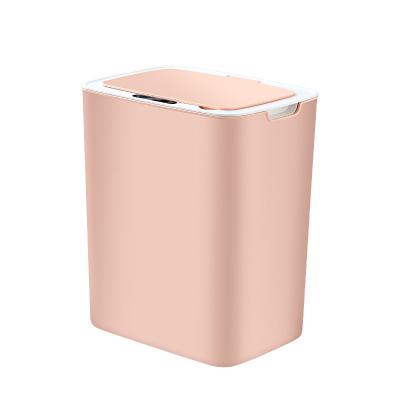 China Large Capacity 14L Waste Bins Viable Household Viable Trash Can Smart Trash Can For Office Bathroom Bedroom Plastic Sensor Bin for sale