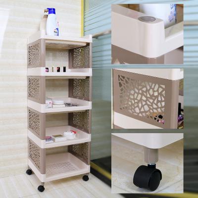 China Multifunctional Bathroom Stored Bedroom Three Layers Organizer Storage Rack for sale