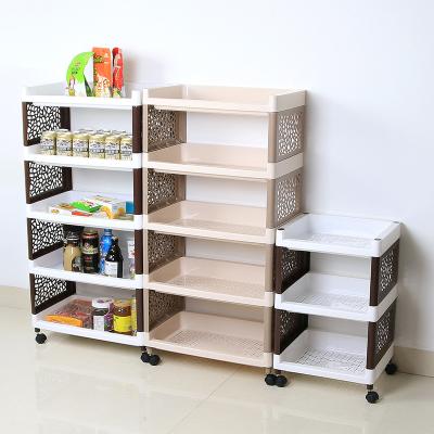 China Multifunctional Indoor Household Kitchen Stocked Racks Dish Furniture Organizer Storage Rack Space Bottle Plants Modern Wall Five Tiers for sale