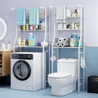 China 3 Layer Toilet Washing Machine Space Saving Position Bathroom Organizer Towel Bathroom Stocked Rack for sale