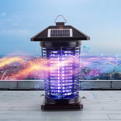 China Viable Electric Rechargeable Portable Solar Mosquito Fly Zapper Fly Trap Garden Mosquito Killer Outdoor Mosquito Killer Lamp for sale