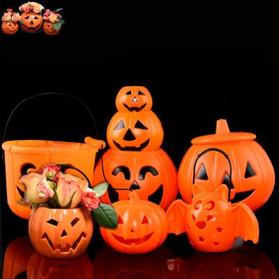 China Modern Halloween Pumpkin Plastic Halloween Pumpkin Decorations Outdoor Pumpkin Lamp Holiday for sale