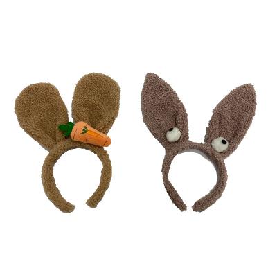 China 2021 cute newest Ester Bunny Plush Headband with carrots and eyes for sale