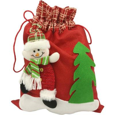 China Wholesale Christmas Christmas Home Decoration Santa Candy Bag Gift Drawstring Bag Christamas for sale