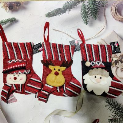 China 2020 Simple Hanging Christmas Stocking Christmas Decoration Christmas Stocking Christmas Stocking for sale