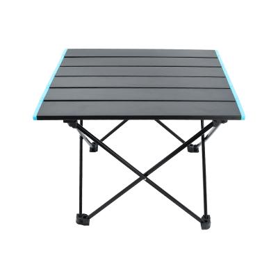 China Portable Foldable Camping Table Outdoor Furniture Square Easy Care Aluminum Compact Folding Camping Table for sale