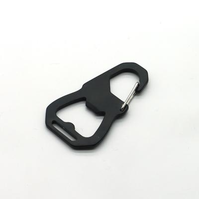 China nickel & Factory Wholesale Carabiner Carabiner Steel Tool Lead Free Directly With Bottle Opener for sale