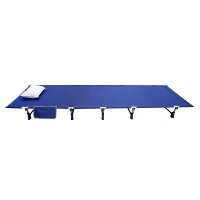 China Polyester & Aluminum Nap Single Bed Portable Ultralight Camping Escort Bed Folding Cot for sale