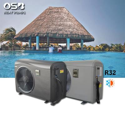 China 3.6-31Kw 50hz 60hz outdoor household R32 wifi dc inverter pool water jacuzzi spa heater heat pump for -7~35 degree operation for sale