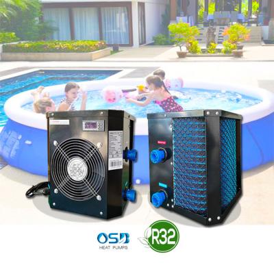 China OSB R32 Outdoor Gas Green Mini Swimming Spa Pool Heat Intelligent Smart Pump Water Heater for sale