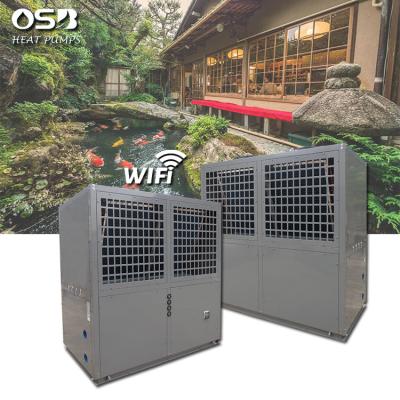 China Outdoor heating and cooling high function air source Cop vertical heat pump with wifi function for sale