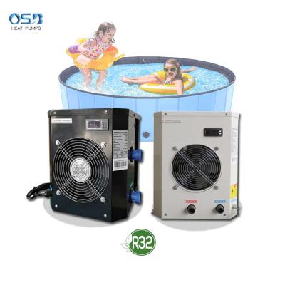 China Mini Size R32 Air Source Pool Heat Pump Hot Tub Inflatable Swimming Pool Heater Outdoor Spa Bathtubs for sale