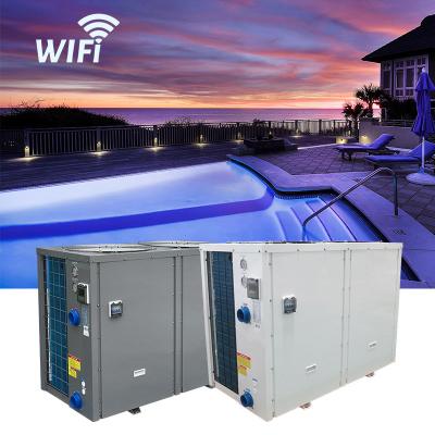 China R410a Outdoor Commercial Hotel Villa Use Industrial Farm Pond Spa Heater Inverter Swimming Pool Heat Pump Water Heater Cooler Heater for sale