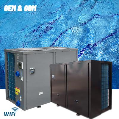 China Outdoor Commercial Swimming Pool Heat Pump Chiller For SPA/Fish Farm 35kw/45kw/50kw for sale