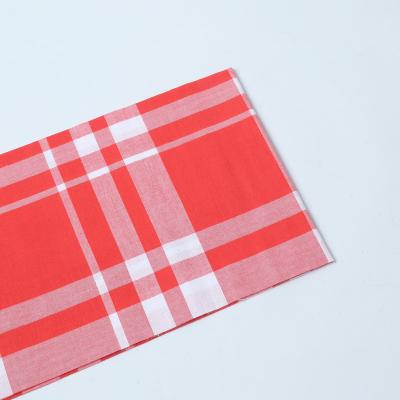 China 2022 Modern Red White Red Yarn Dyed Double Faced China Manufacture Event Tablecloths Table Cloth for sale