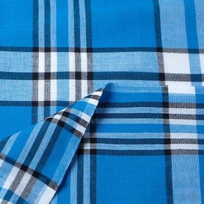 China Double Faced 2023 Fashion Yarn Dyed Shirt Fabric 100% Cotton Check Cotton Fabric For Uniform for sale