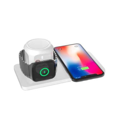 China Original TRUSDA WP15 Wireless Charging 2 in 1 Wireless Charger Stand for iPhoe and iWach with CE ROSH MFi FCC Certifications for sale