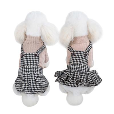 China 2021 Sustainable Pet Clothes Dog Princess Strap Dress Newest Dog Couples Small Luxury Winter Dog Clothes for sale