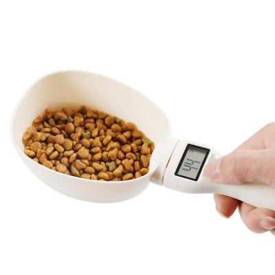 China New Automatic Pet Digital Pet Detachable Rabbit Hamster Food Weighing Food Measuring Scoop for sale