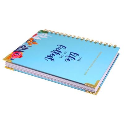 China Direct Coil Coil Metal Book Coil Corner Book Factory Supply Hard Shell Scrapbook Graduation Student Notebook Loose Leaf Notebook for sale