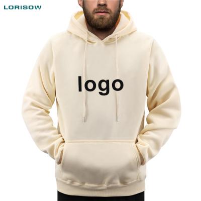 China Wholesale White Cartoon Polyester Cheap Wholesale Anti-UV Colorful Embroidery Logo Pullover Custom Hoodies For Heavy Men for sale