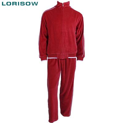 China LORISOW Velor Velvet Men's Tracksuit Italy Winter Fall Tracksuit Men's Breathable Winter for sale