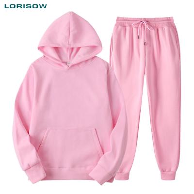 China Breathable Custom Logo Sport Jogging Jogging Pink Logo Women Ladies Suit for sale