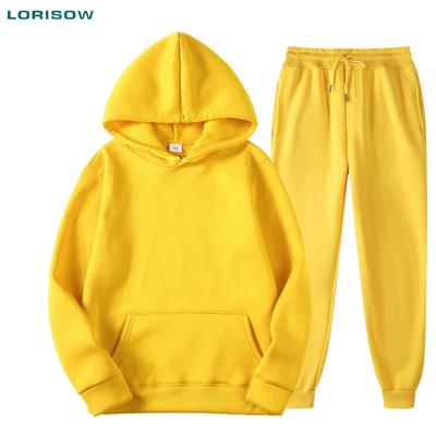 China LORISOW 2021 Women's Tracksuits Custom Logo Women's Sport Fleece Breathable Tracksuits Breathable 2 Piece Set for sale