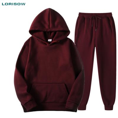 China LORISOW Logo Breathable Polyester Custom Cotton 2 Piece Loose Tracksuits For Women 2021 Unisex for sale