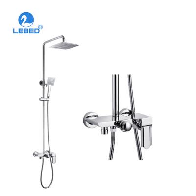 China With Slide Bar Wenzhou Faucet Factory New Shower Faucet Brass Bathroom Faucet China for sale