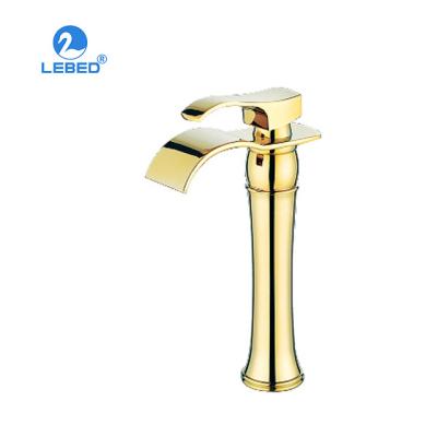 China European Luxury Metered Faucets Jade Stone Gold Plated Single Handle Bathroom Sink Faucet Basin Mixer Tap Mixer for sale