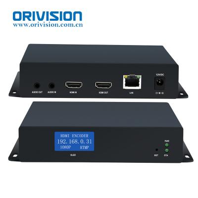 China ORIVISION H265 HEVC HDMI Video IPTV OLED SRT RTSP RTMP Live Streaming Video Encoder ZY-EH901 for sale