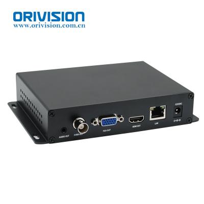 China New Arrival Stream H.265 H.264 Ultra HD 4K Video-Audio Decoder With HDMI+CVBS+VGA Output For Display IP Camera Live Streaming ZY-DH901 for sale