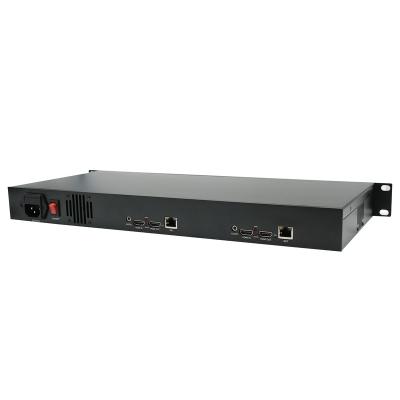 China 2 Channel Full HD HDMI Over IP Stream MPEG4 h264 Encoder To Broadcast 19.1(17.3)*7.9*1.8in/48.5(44)*20*4.5CM for sale