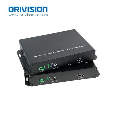 China 20KM Fiber Optic HDMI KVM Supplement with USB RS232 EDID HDMI to Fiber Optic Converter ZY-HDMI-KVM-HA-TR for sale