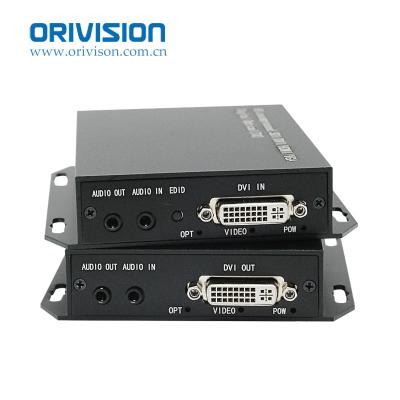 China 1920x1200@60Hz Analog Audio Fiber Optic DVI Converter Support 116.5mm*110.5mm*25.8mm LC 20KM DVI DVI for sale