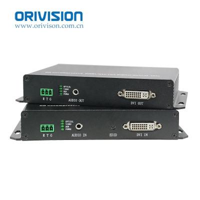 China PC Audio Signal DVI To Fiber Video Converter 1080P KVM Video Supplement With USB ZY-DVI-KVM-HA-TR for sale