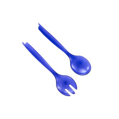 China Disposable Color PS Disposable Teaspoon Individually Packaged Plain Plastic Spoon And Fork for sale