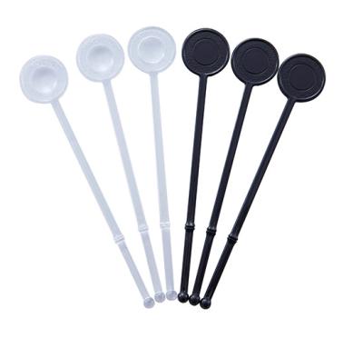 China Sustainable Long Round Clear Plastic Custom Flavored Coffee Drink Stirrers for sale