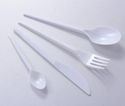 China PS Sustainable White Disposable Plastic Kitchenware for sale