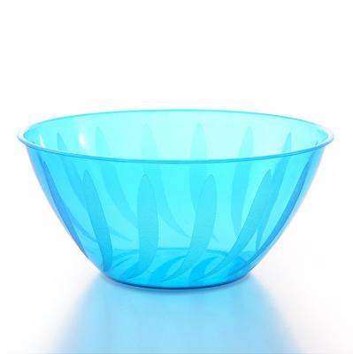 China Premium Disposable Restaurant Vegetable And Fruit Salad Bowls Various Colors Large Plastic Bowl Soup for sale