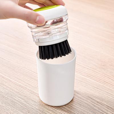 China Sustainable Kitchen Magic Cleaning Brush Dish Cleaning Scrub Refillable Cleaning Fluid for sale