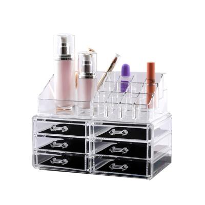 China Transparent High Quality Viable Cosmetic Storage Box Makeup Organizer for sale