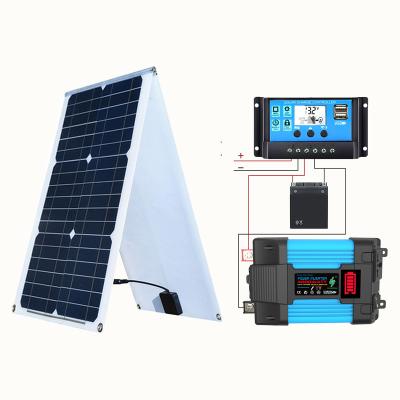 China Other Portable Solar Generator Kit With 12V 220V Inverter Solar Panel Controller Solar Power Generator for sale