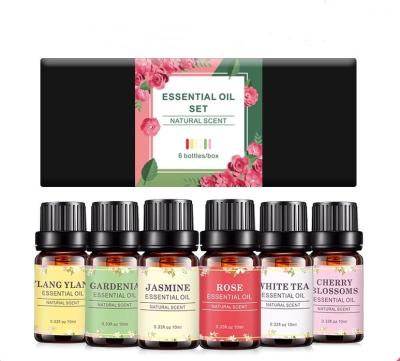 China Skin Revitalizer Free Sample Aromatherapy Oils Wholesale Natural Plant Floral Essential Oil Set Bathing Massage Aroma Essential Oil Diffuser for sale