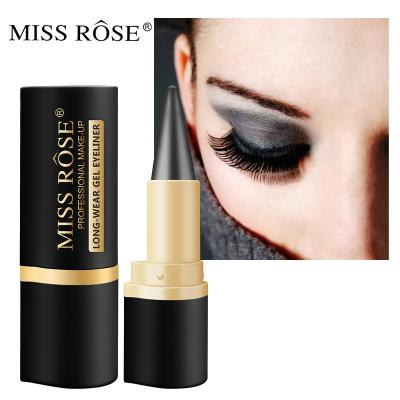 China Hot Solid Matte Waterproof Durable Natural Makeup Sellers Free Sample Miss Rose Eyeliner Single Head Black Eye Strong Liner Waterproof for sale