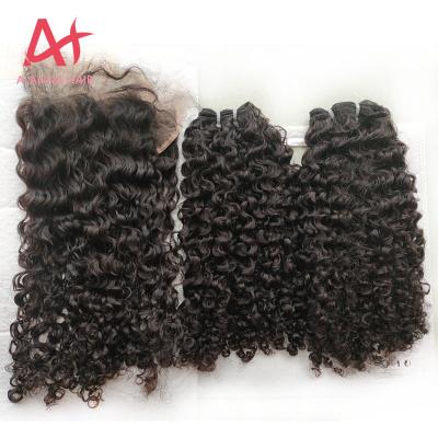 China health & Stronger Soft Curly Hair Extensions Raw New Arrival Cambodian Hair Unprocessed , Cuticle Aligned Raw Virgin Hair 10